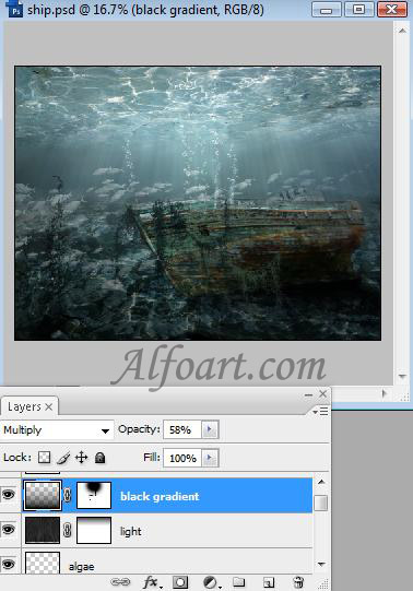 sunken ship